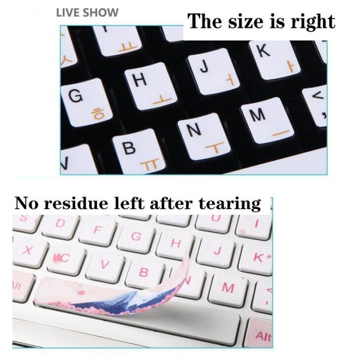 cute-universal-personality-cartoon-anime-keyboard-stickers-for-laptop-letters-keyboard-cover-for-computer-pc-dust-protection-keyboard-accessories