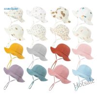 【hot sale】❃ C05 SOME Infant Sun Hat Lovely Print Baby Bucket Hat Sunproof Soft Brimmed Hat Floppy Caps Spring Fisherman Hat for Toddlers