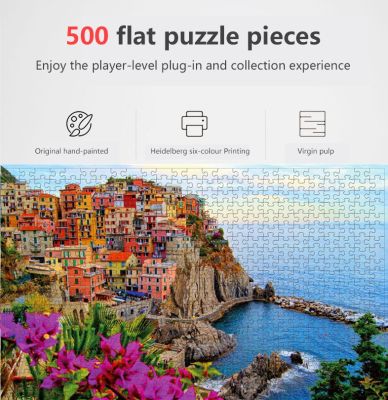 【Big Sale】500 Pieces Jigsaw Puzzle for s, Landscape Jigsaw Large Puzzle Game Toys Gift DIY Collectibles Modern 500 Piece Large Jigsaw Puzzle -The famous scenery - Puzzles for s and Teens Jigsaw puzzle 500 pieces children assembled jigsaw