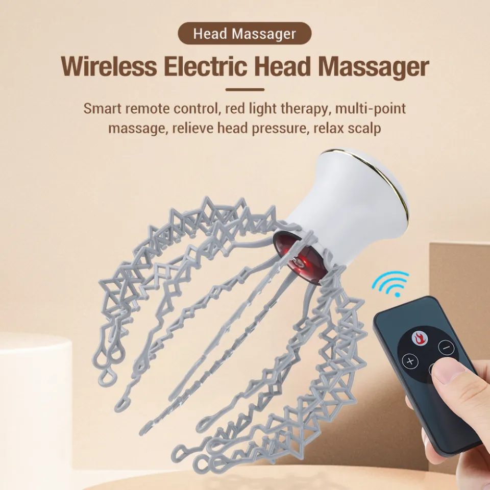 Electric Head Massage Antistress Relax Body Massager Wireless Scalp Massager  Relieve Headache Dizziness