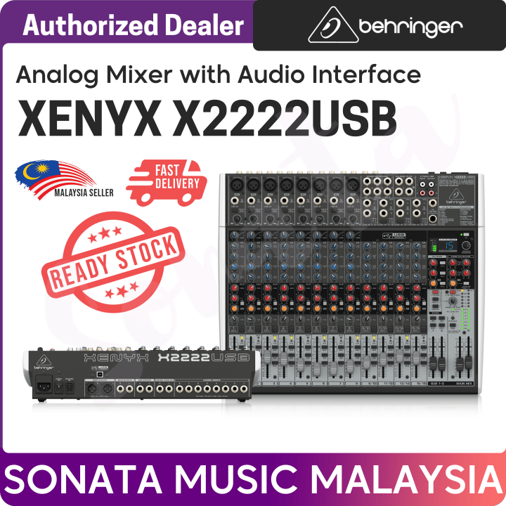 Behringer Xenyx X2222USB Mixer with USB and Effects (XenyxX2222USB