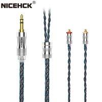 NiceHCK 24 Core Silver Plated Copper Alloy Copper Headset Cable 3.5/2.5/4.4mm QDC/0.78 2Pin for F1 MK4 Tangzu Letshuoer S12 PRO Headphones Accessories