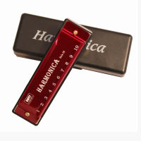 Professional 10 Hole Harmonica Mouth Metal Organ for Beginners musical instruments harmonica harp harmonium blues clues