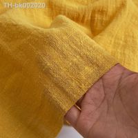 ❏ Soft Thin Linen Cotton Fabric Solid Color Organic Material Pure Natural Flax For Sewing Handmade Clothes Patchwork Fabric