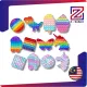 Z-Gadget ⚡  New Rainbow Pop it fidget toys Unicorn Push bubble Foxmind square collectibles PELANGI SILICON