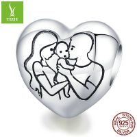 [COD] Ziyun new family of love s925 silver beads warm diy beaded accessories BSC494