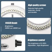 144 Ring light Ring Light for mini scope lamp light 6000K 0-100% adjustable White