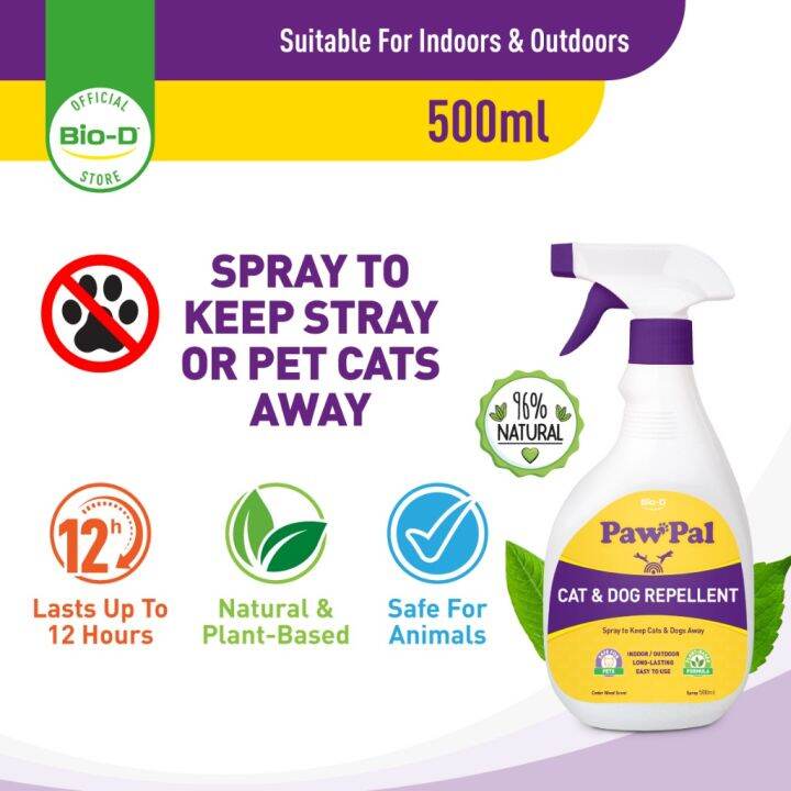 BioD PawPal Cat And Dog Repellent Spray Cedar Wood Fragrance (500 ml