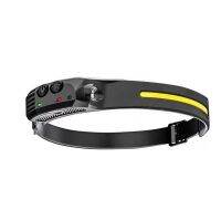 【lz】❆♚  Sensor Farol XPE COB LED Head Lamp Lanterna USB Recarregável Head Torch Mais Lighting Mode Head Light com Built-in Battery