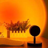 Mini USB Sunset Lamp Led Projector Night Light 16 Colors Switch Rainbow Atmosphere Home Bedroom Background Wall Decoration Gift