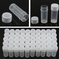 【CW】✿◘  10Pcs/lot 5ml Plastic Sample Bottles Storage Vials Pill Containers Jars  Test Tube Pot Lid