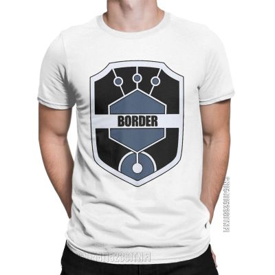 World Trigger Border T Shirt For Men 100% Cotton Vintage T-Shirt Crew Neck Tee Shirt Classic Short Sleeve Clothing