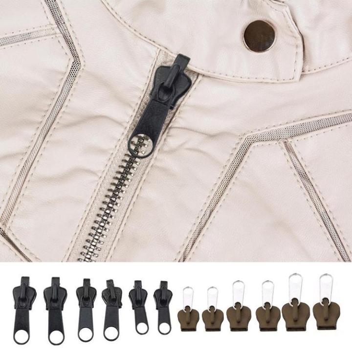 6pcs Removable Zipper Repair Kit Instant Fix Replacement Fix A Zipper Zip  Slider