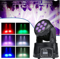 7 LED Mini-LED Par Light DMX 512 มีสินค้า/พร้อมส่ง/ไฟหรี่/ไฟมินิ/ไฟเลี้ยว/ไฟเวที