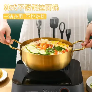 Stainless Steel Instant Noodle Pot - Double Ear Soup Pot For Gas