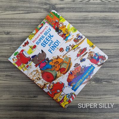 [หนังสือ] Richard Scarrys Super Silly Seek and Find ฺBoard Book #New Board book #แท้ #หมอรวงข้าวแนะนำ