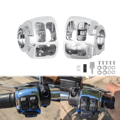 2021Motorcycle BlackChrome Switch Housing Cover Aluminum For Harley Dyna Super Glide Street Bob Sportster XL Softail Street Bob FLS