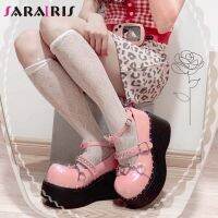 Autumn Spring Sweet Cute Lolita Shoes Girls Student Platform Wedges Mary Janes Pumps Women Gothic Punk Y2K Cosplay Ladies Pumps