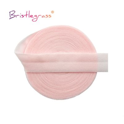 ♕☈ BRISTLEGRASS 2 5 10 Yard 5/8 15mm Solid Matte Non-Shiny Fold Over Elastic FOE Spandex Band Headband Underwear Dress Sewing Trim