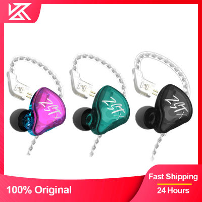 KZ ZST X หูฟังชุดหูฟัง Armature ไดร์เวอร์แบบ Dual ที่ถอดออกได้ในหูเสียงจอภาพเสียงแยกไฮไฟเพลงกีฬาหูฟัง