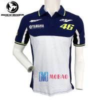 New 2023 YAMAHA Men Motorcycle T-Shirt Moto-GP Blue and white Cotton Polo Tee Driving Riding For Men Short Sleeve Summer Jersey Motocross Racing Suits {plenty}