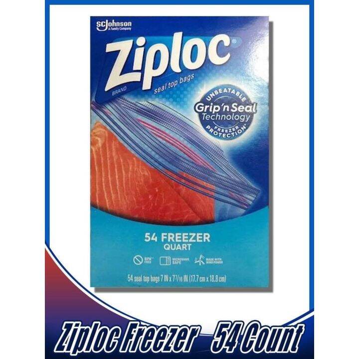 OK Ziploc Freezer Medium Bag (54 count) Lazada PH
