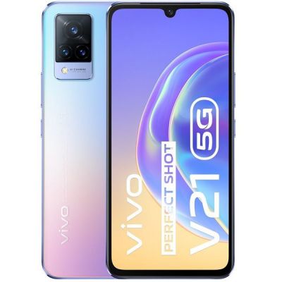 vivo v21 5G โทรศัพท์มือถือ มือถือ วีโว่ โทรศัพท์vivo โทรศัพท์แอนดรอยด์ หน้าจอ 6.44นิ้ว จอ AMOLED หน่วยความจำ RAM 8 GB  ROM 128 GB  แบตเตอรี่ 4,000 mAh ชาร์จไว 33W