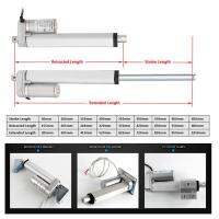 400N IP54มอเตอร์หัวฉีดเส้นตรงไฟฟ้า25มิลลิเมตร/วินาที DC12V ที่เปิดประตูคันยกรถยนต์-50mm2ใน