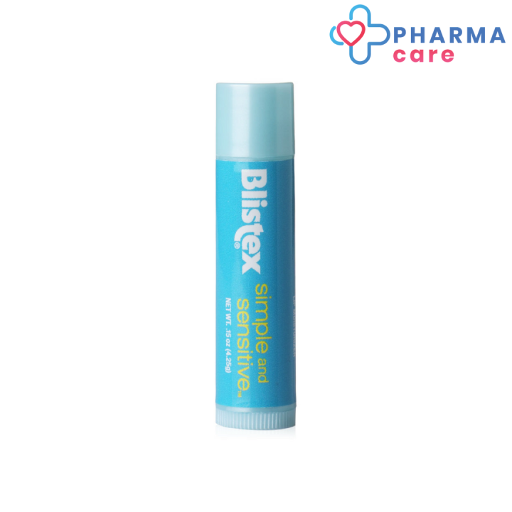 blistex-simple-and-sensitive-ลิปบาล์ม-สำหรับริมฝีปาก-premium-quality-from-usa-4-25-g-pharmacare