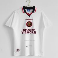 Ready Stock Classic Vintage Man United MU 96/97 Away Football Jersey 1:1 Cantona Jersey Old School Jersey