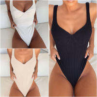 Swim Suits For Women 2021 Solid White Retro Swimsuit Women Fused Ribbed Swimwear Push Up Biquini Bathing Suit Swimming