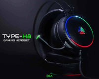 หูฟังเกมส์มิ่ง  ไฟ RGB  EGA TYPE H8 Gaming Headset 7.1 Virtual Surround ของแท้ ประกัน 2 ปีเต็ม