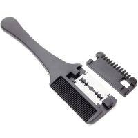 【YF】☄  1PC Hair Cutting Comb Handle Brushes with Blades Thinning Trimmin Styling Tools