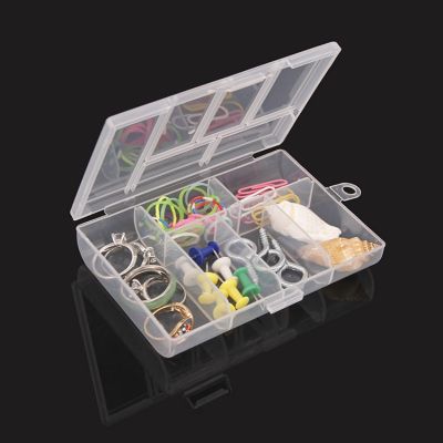 【JH】 Sorting with Lid Desktop Organizer 6-compartment Plastic Jewelry Storage Accessories Small Item