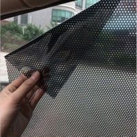 【CW】 car sun insulation auto supplies before the window static grid gauze sunshade shade