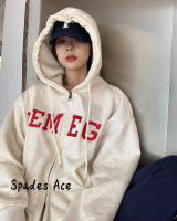 Spades Ace เสื้อฮู้ด เสื้อแขนยาวอบอุ่น หลวมและสบาย น่ารัก สไตล์ ทันสมัย ทันสมัย WWY23A0MMA 43Z231023