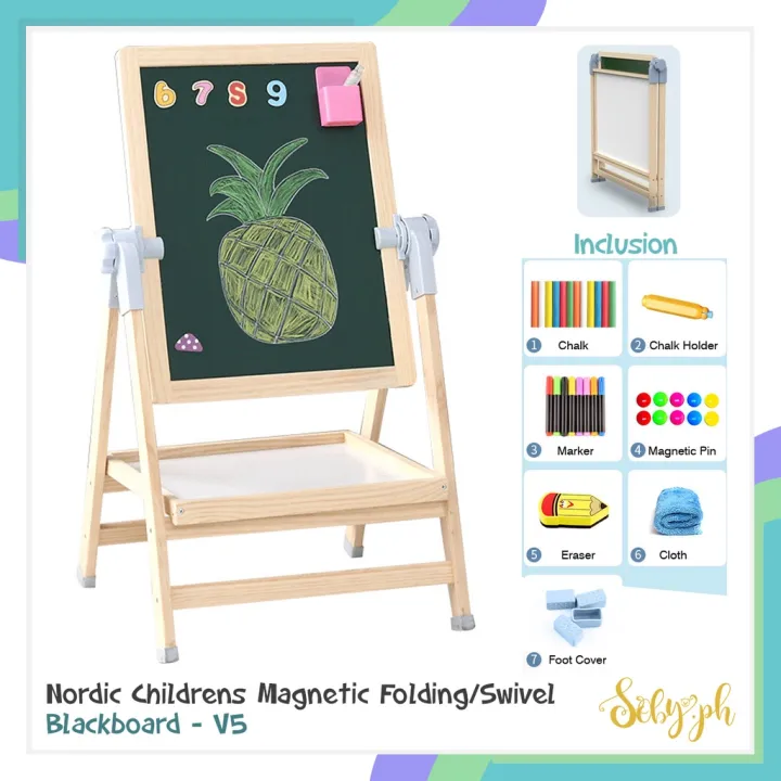 SOBY PH Nordic Childrens Easel Board V3/V5 Wooden Vertical