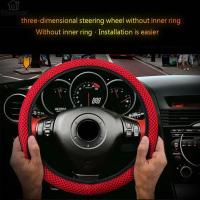 Studyset IN stock Universal Truck Car Breathable Anti-Slip Steering Wheel Cover Guard Car-styling Auto Steering Wheel Cover