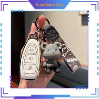 เคสเคสสมาร์ทคีย์รีโมทรถยนต์ TPU สำหรับ Ford Fiesta Focus 3 4 Mondeo โฟกัสรถสปอร์ต Ecosport Kuga อุปกรณ์เสริม Fob