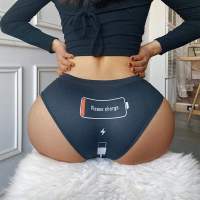 Tanga Hipster Briefs Seamless Lingerie Sex Fitness Panties Cotton Sports Waist Low Underwear 39;s Women Sexy Print Funny