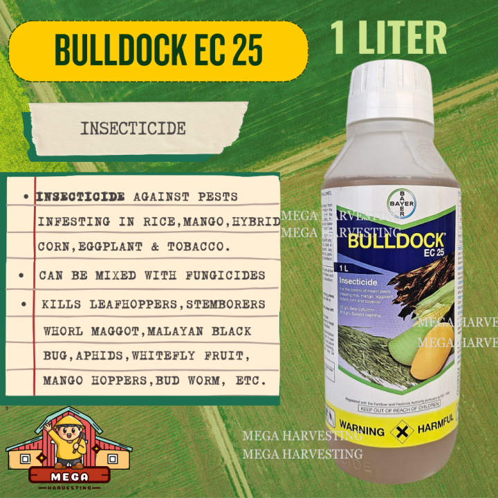 BULLDOCK EC 25 INSECTICIDE AGAINSTS PESTS IN RICE MANGO HYBRID CORN EGGPLANT TOBACCO WEED KILLER