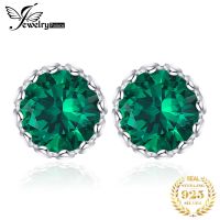 Emerald Stud Earrings Sterling Silver Earrings Emerald Silver Square - Stud Earrings - Aliexpress