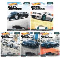 โมเดลรถเหล็ก Hot wheels FAST &amp; FURIOUS EURO FAST (ครบชุด 5คัน) แพ็ค PREMIUM ล้อยาง โมเดลรถ Hotwheels