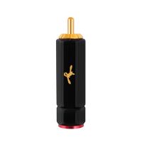 Pure Copper Gold Plated RCA Plug Self Locking Lotus Terminal Soldering Free Heating Wire DIY Audio Connector