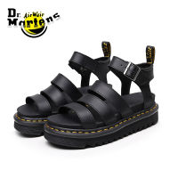 Dr. Martens Thick-Soled Women S Sandals Leather Sandals Increasing Waterproof Leather Casual Sandals Hydro Leather Strap Sandals