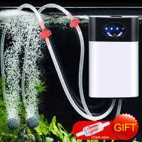 ACDC Oxygen Pump Practical Exhaust Air Stone USB Charging Portable Ultra Silent Air Compressor for Fish Tank Aquarium