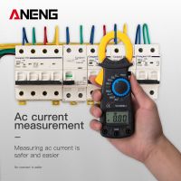 ดิจิตอลมัลติมิเตอร์แอมป์ไฟฟ้า Clamp Meter เครื่องวัดโวลต์มิเตอร์ AC/DC แรงดันไฟฟ้า NCV ไดโอดเครื่องทดสอบ Buzzer