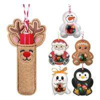 Snowmen Figurine Ornaments Christmas Tree Gingerbread Santa Claus Pendant Indoor Home Decor Halloween and Christmas Supplies for Door Frames Windows Outdoor elegant