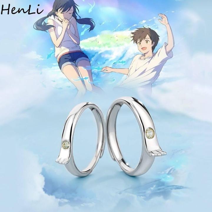 2021 New 2pcs Retro Style Alloy Couple Rings Creative Separable Rings for Couples  Anime Ring Temperament Jewelry Wholesale - njz511 - ThaiPick