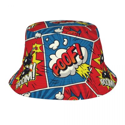 【CW】 Headwear Comic Graffiti Hats Streetwear Men Hat Bob Outdoor
